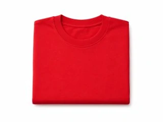 Camisa de malha vermelha